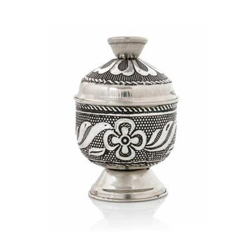 Meenakari Kumkum Holder Oxidized Finish Pack Of 10 - 280gms